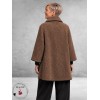 FRENZI Jas/Vest Kraag/Raglan Bruin 