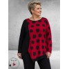 FRENZI Shirt Asymmetrisch Red Dots