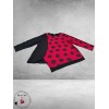 FRENZI Shirt Asymmetrisch Red Dots