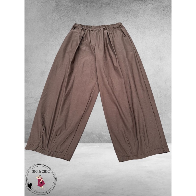 FRENZI Baggy Broek Stretchy Bruin