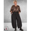FRENZI Baggy Broek Stretchy Zwart