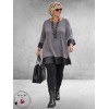 FRENZI Tuniek Met Plissé Leerlook