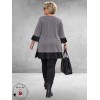 FRENZI Tuniek Met Plissé Leerlook
