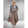 FRENZI Ballonbroek Taupe Stretch Bengaline