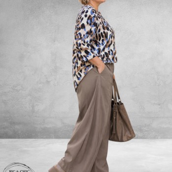FRENZI Ballonbroek Taupe Stretch Bengaline
