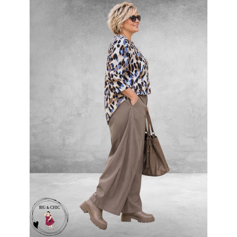 FRENZI Ballonbroek Taupe Stretch Bengaline