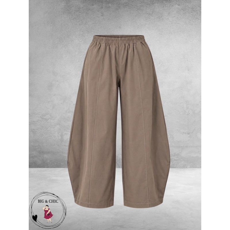FRENZI Ballonbroek Taupe Stretch Bengaline