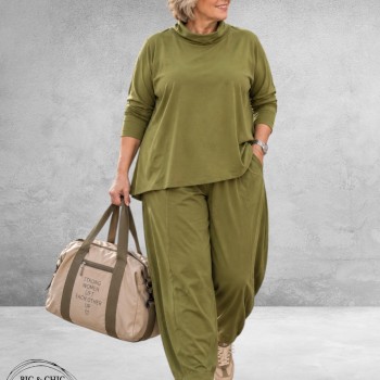 FRENZI Comfy Set Olijf 