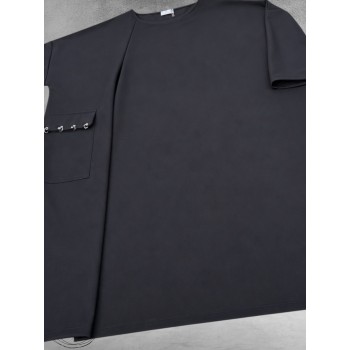 FRENZI Jurk Oversized Stoer En Wijd Zwart