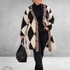 FRENZI Vest Zwart/Creme/Ruit