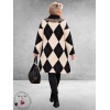 FRENZI Vest Zwart/Creme/Ruit