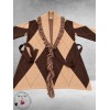 FRENZI Vest Camel/Bruin/Ruit