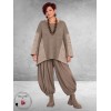 FRENZI Trui Oversize Taupe/Meliert 