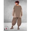 FRENZI Trui Oversize Taupe/Meliert 