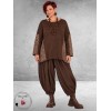 FRENZI Trui Oversize Bruin/Meliert 