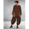 FRENZI Trui Oversize Bruin/Meliert 