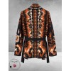 FRENZI Cardigan Terracotta/Bruin/Zwart
