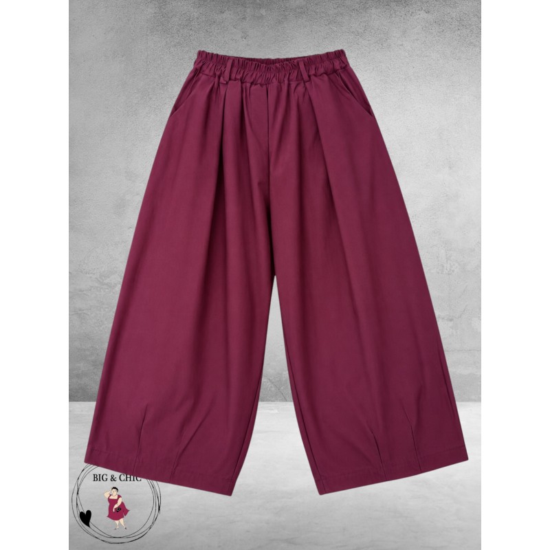 FRENZI Baggy Broek Stretchy Bordeaux