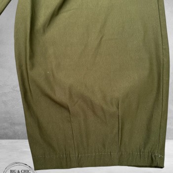 FRENZI Baggy Broek Stretchy Olijf