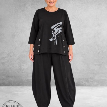 FRENZI Broekpak Trendy 2-delig Zwart