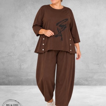 FRENZI Broekpak Trendy 2-delig Bruin