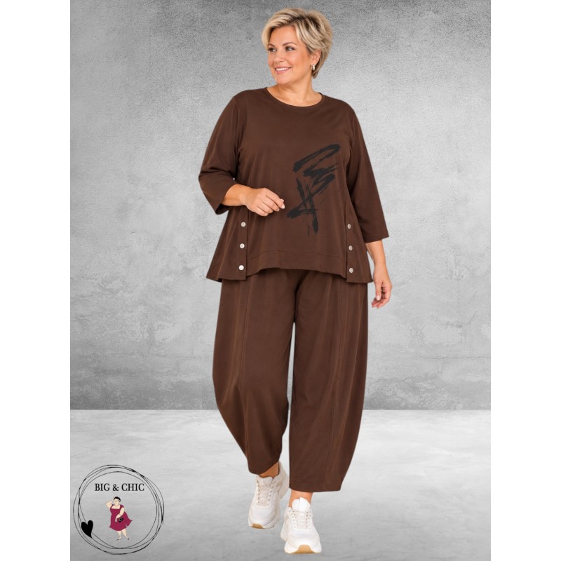 FRENZI Broekpak Trendy 2-delig Bruin