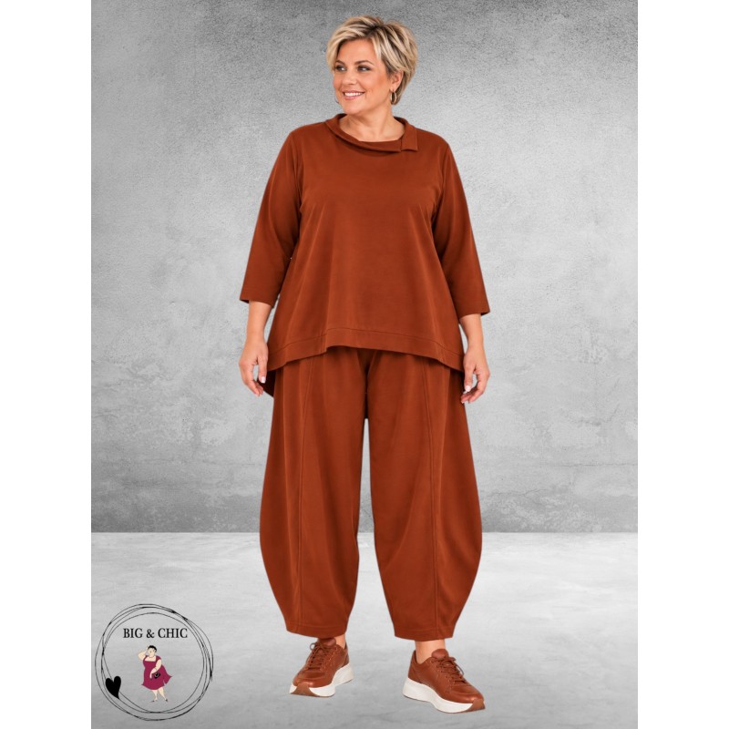 FRENZI Broekpak Comfortabel/Trendy Cognac