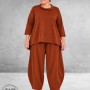 FRENZI Broekpak Comfortabel/Trendy Cognac