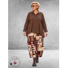 FRENZI Blouse A-Lijn Bruin