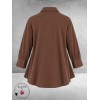 FRENZI Blouse A-Lijn Bruin