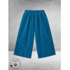 FRENZI Broek Ballon Rib Petrol
