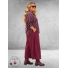 FRENZI Blouse Mouwdetail Beere/Groen/Fuchsia