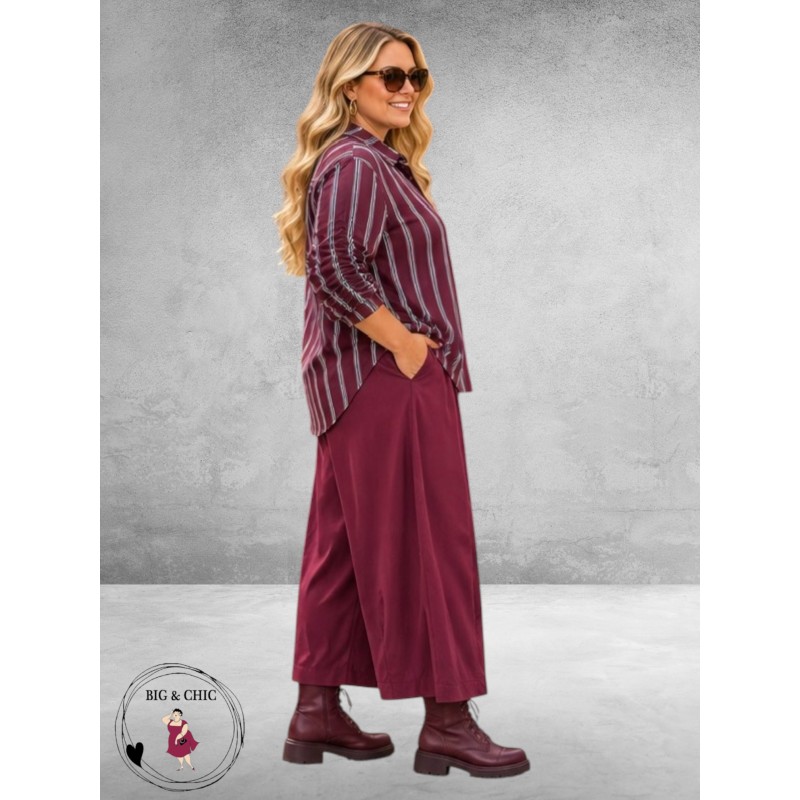FRENZI Blouse Mouwdetail Beere/Groen/Fuchsia