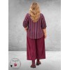 FRENZI Blouse Mouwdetail Beere/Groen/Fuchsia