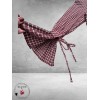 FRENZI Blouse Flanel Ruit Bordeaux