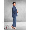 FRENZI Blouse Flanel Ruit Bruin/Blauw