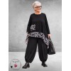 FRENZI Tuniek Asymmetrisch Zwart/Wit 