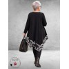 FRENZI Tuniek Asymmetrisch Zwart/Wit 