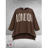 FRENZI Sweater LONDON Oversized Bruin