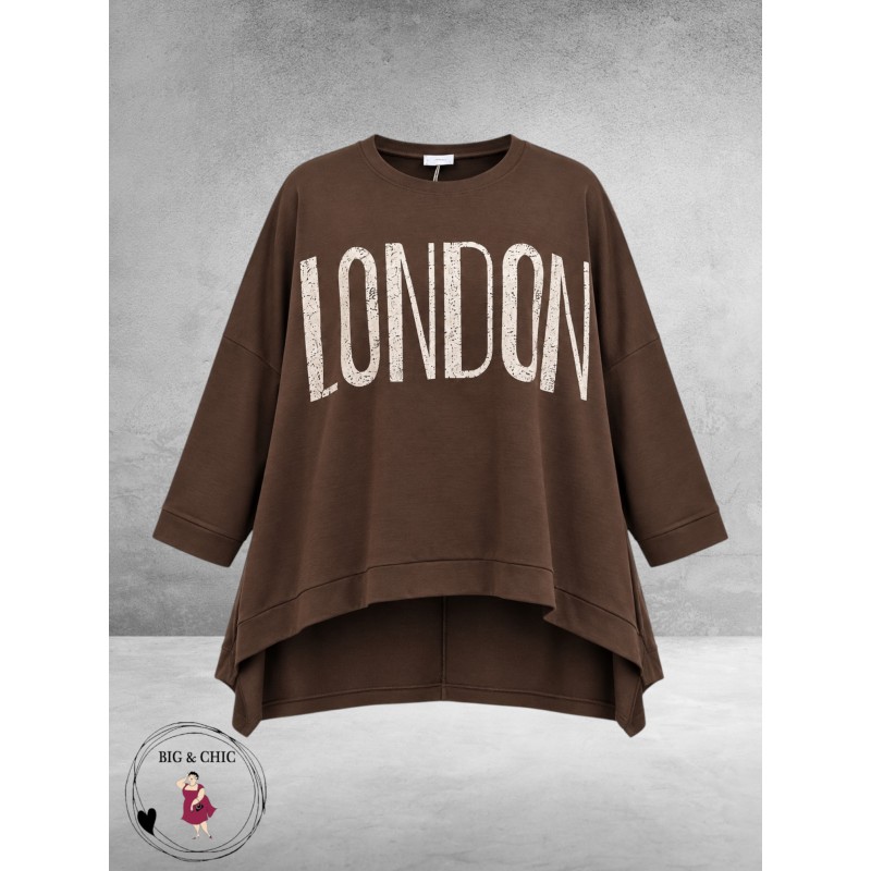 FRENZI Sweater LONDON Oversized Bruin