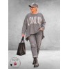 FRENZI Sweater LONDON Oversized Grijs