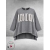 FRENZI Sweater LONDON Oversized Grijs