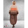 FRENZI Trui Oversized Herfstkleuren