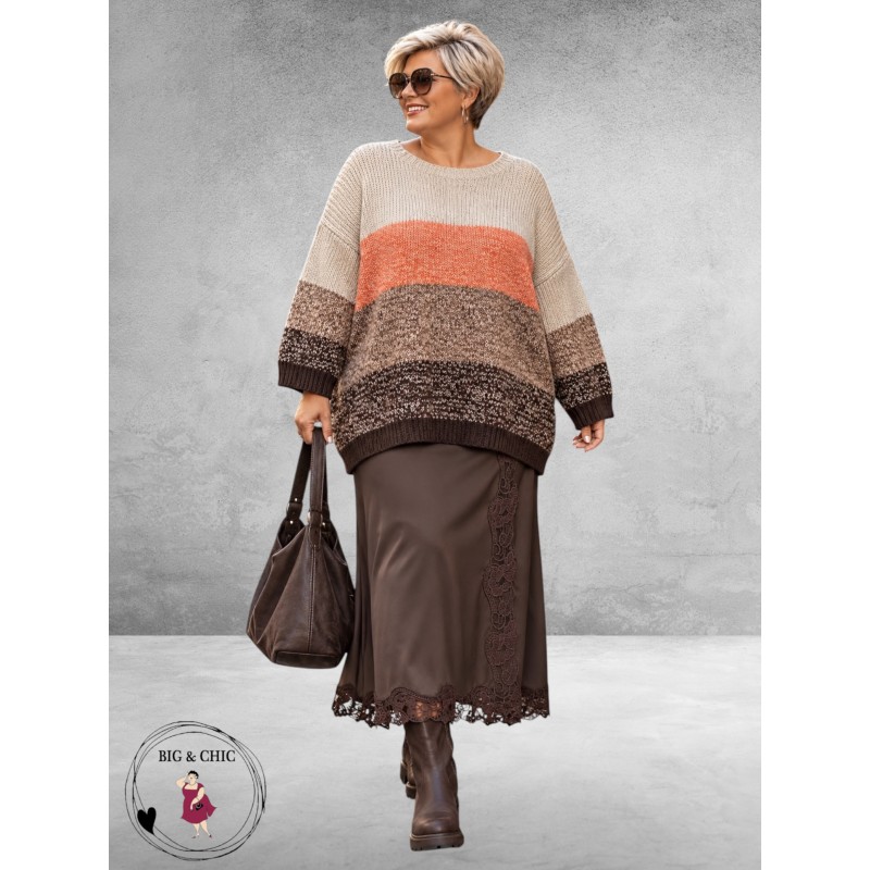 FRENZI Trui Oversized Herfstkleuren