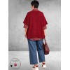 Frenzi Overgooier-Trui Bordeaux