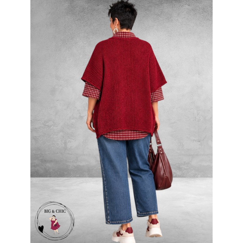 Frenzi Overgooier-Trui Bordeaux