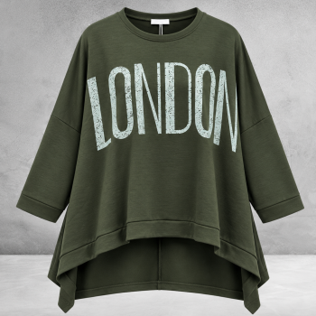 FRENZI Sweater LONDON Oversized Groen