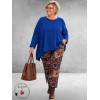 FRENZI Broek Retro Bruin/Roest/Blauw