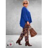 FRENZI Broek Retro Bruin/Roest/Blauw