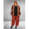 FRENZI Baggy Broek Stretchy Terracotta